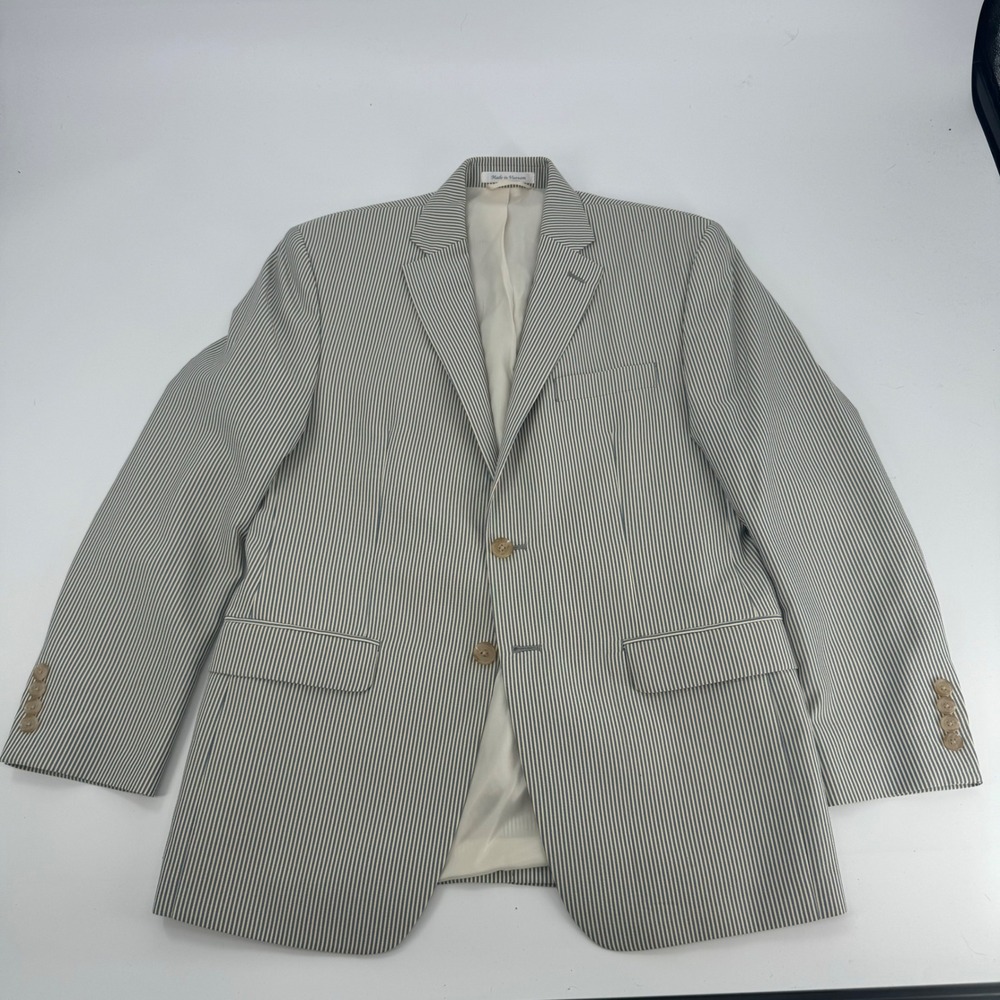 Lauren Ralph Lauren Gray Striped Blazer